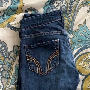 HOLLISTER dark wash jean leggings